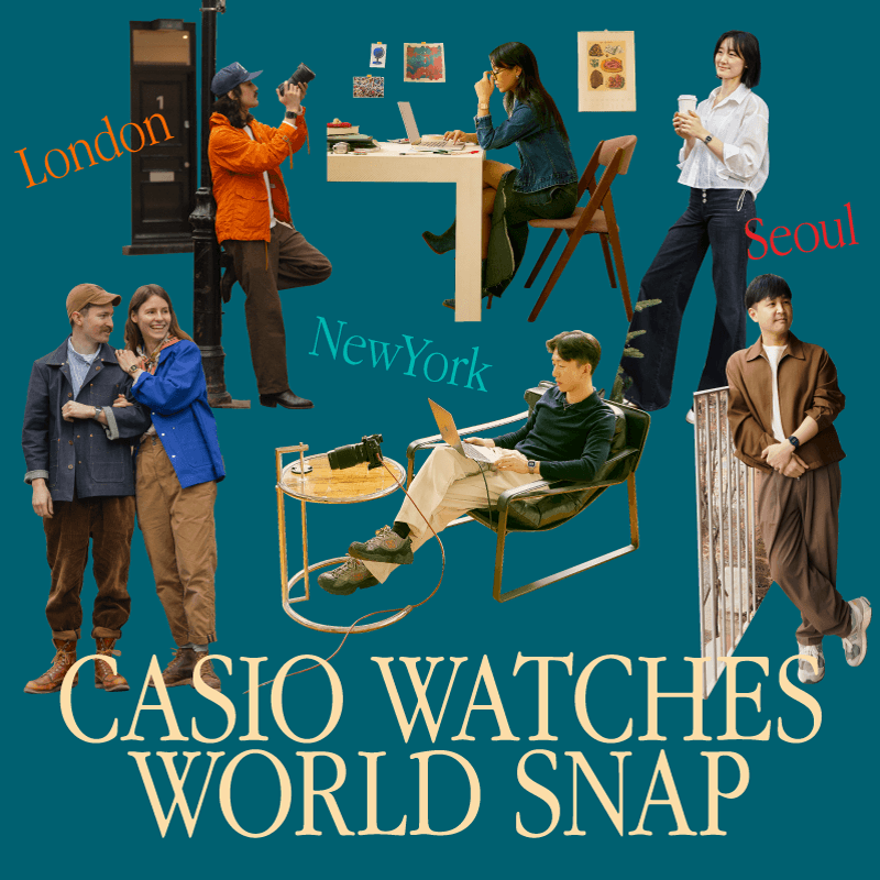 CASIO Vintage Watches Website Design x SNAP Shooting