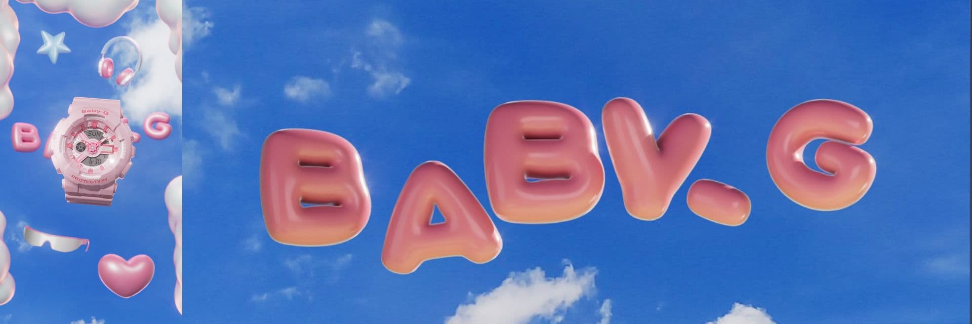 3D Motion Graphics x BABY-G Watches Banner